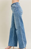 Judy Blue High Waisted Wide Leg Destroyed Denim