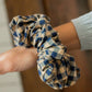 Navy Dreams Gingham Jumbo Scrunchie