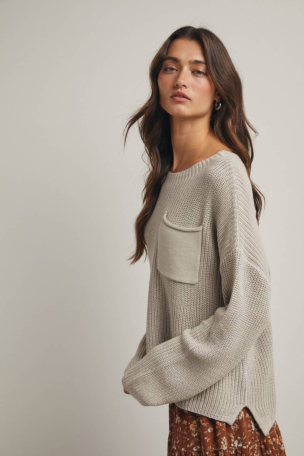 Drop Shoulder Sweater