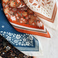 100% Silk Bandana Scarf -Santorini Floral China Blue Western