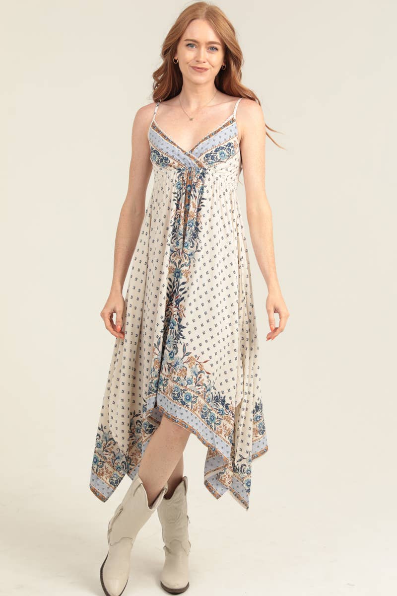Hanky Hem Midi Dress