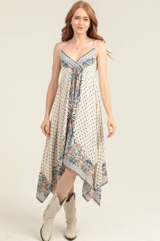 Hanky Hem Midi Dress