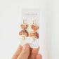 Mocha Checkered Pearl Dangle