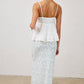 Eyelet Lace Trim Cami Top