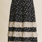 Smocked Ruffle Maxi Skirt