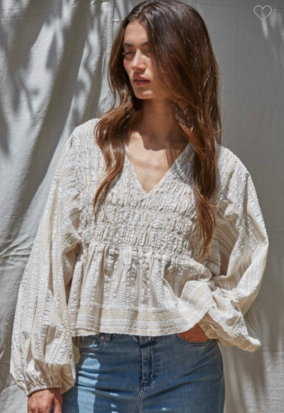 Ellery Smocked Top