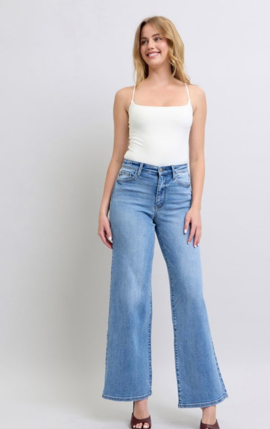 Judy Blue High Waisted Retro Wide Leg Denim