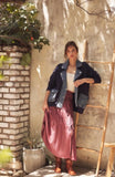 Raspberry Truffle Midi Skirt
