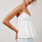 Eyelet Lace Trim Cami Top