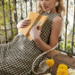 Gingham Tie Back Dress