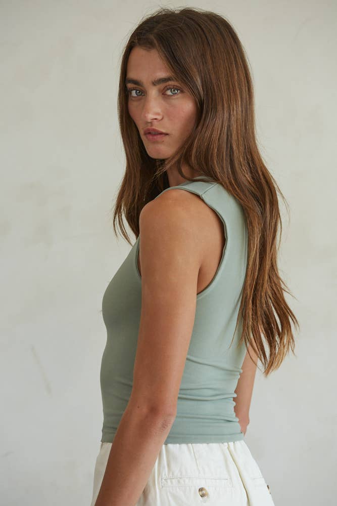 Double Layered Seamless Top (Multiple Colors)
