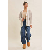 WARM SWEATER CARDIGAN WITH POCKETS
