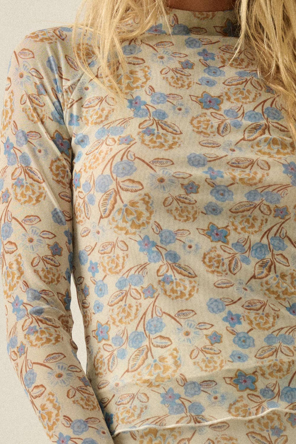 Sheer Bloom Layering Top