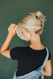 Skinny Tan Tortoise Claw Clip