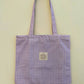Lavender Gingham Tote Bag