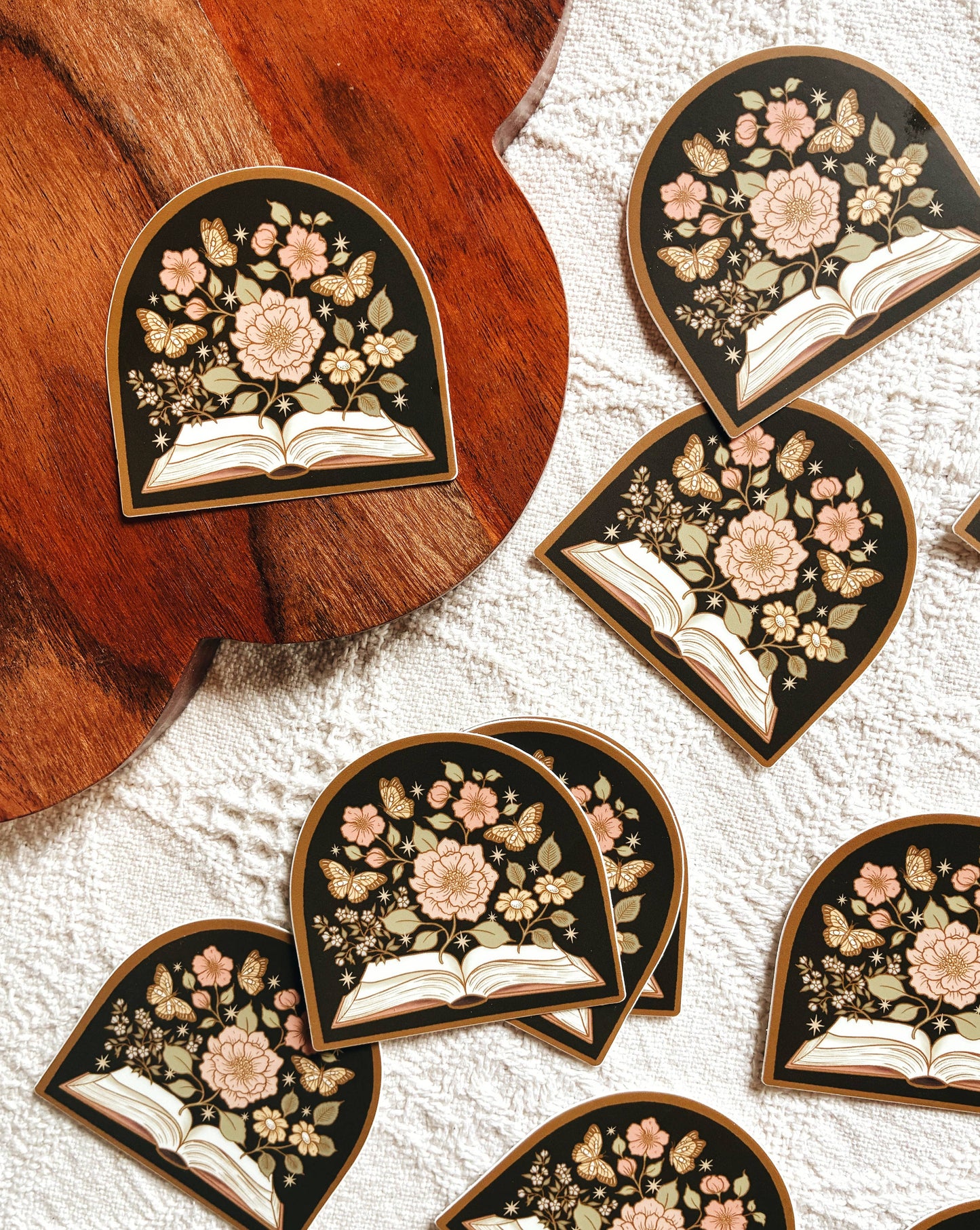 Book Lovers Magical Floral Novel Sticker 2.5" Bookish Decal