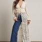 Lace Ruffle Maxi Duster