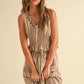 Embroidered Smocked Waist Top