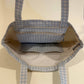 Blue Gingham Tote Bag
