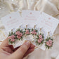 Handmade Birth Flower Earrings, January