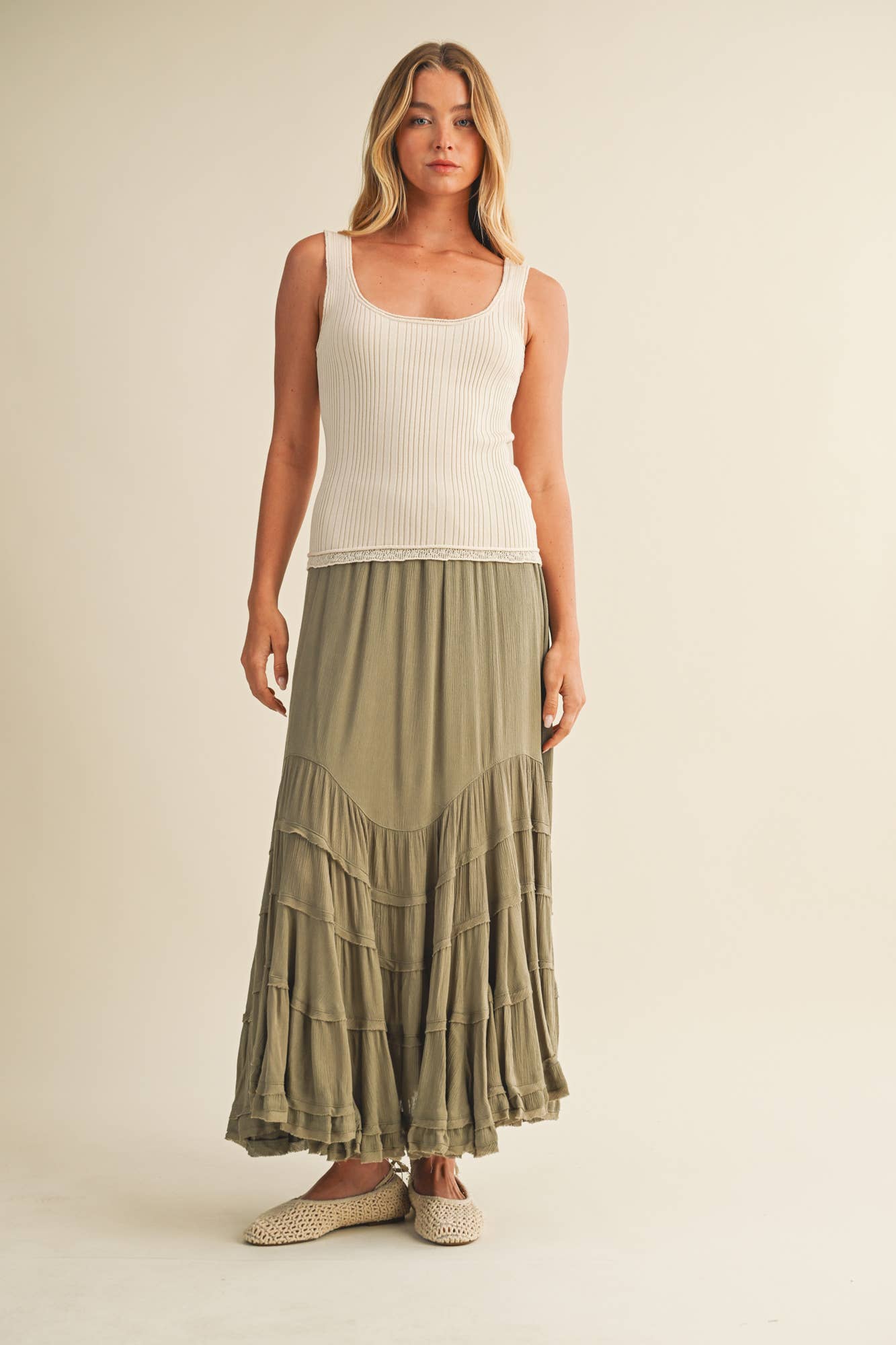 Desert Bloom Tiered Skirt