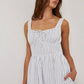 Stripe Textured Midi Dress
