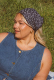 Navy Floral Bandana