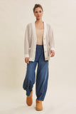 WARM SWEATER CARDIGAN WITH POCKETS