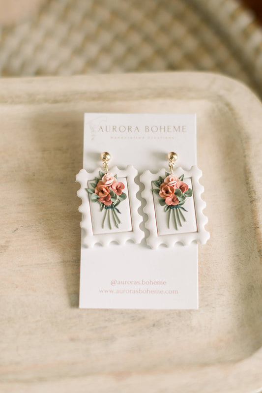 Vintage Bouquet Postage Dangle