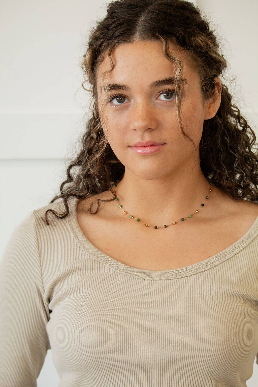 Green Beaded Necklace