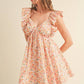 Sweetheart Flutter Mini Dress