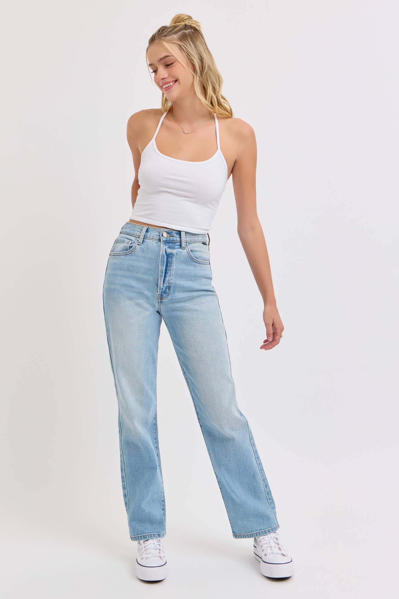 The Everyday High Rise Dad Jean Light Wash