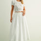 Heritage Bloom Embroidered Skirt