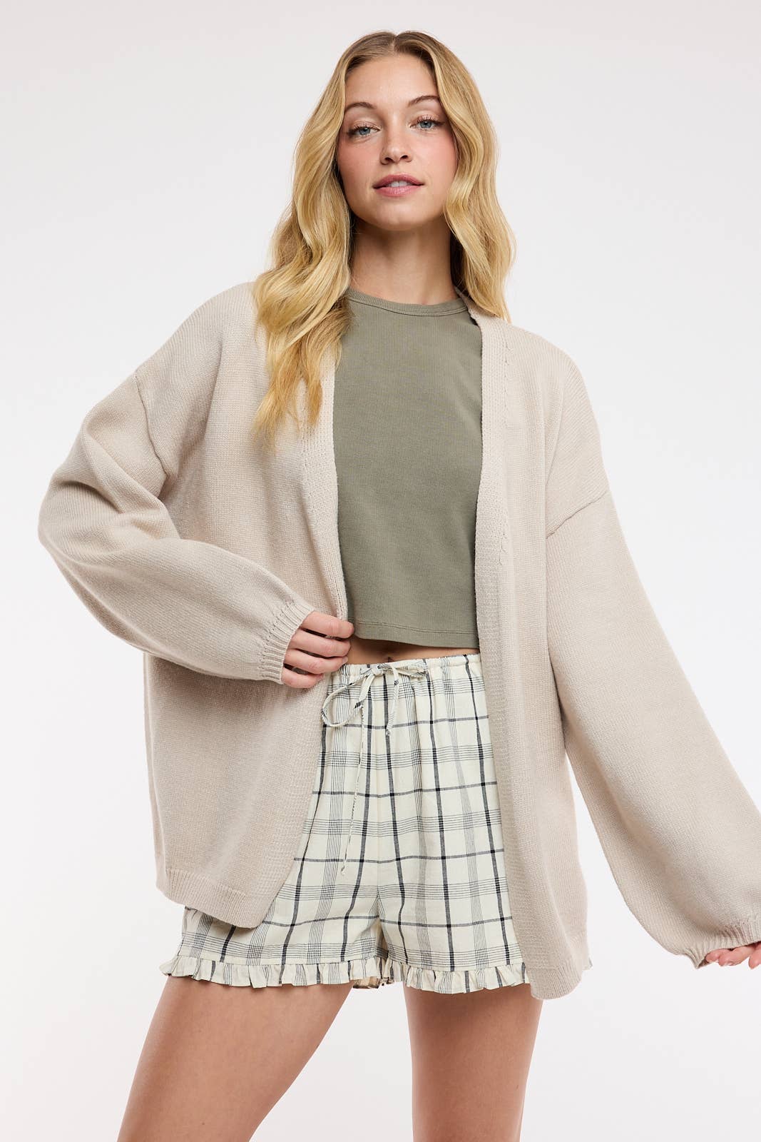 Relaxed Drop Shoulder Cardigan