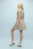 FLORAL CORDUROY MINI SKIRT