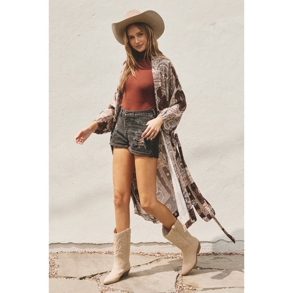 Floral Patchwork Kimono