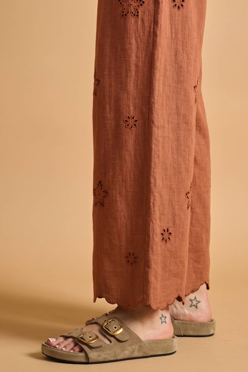 Terracotta Eyelet Pants