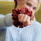 Burgundy Jumbo Scrunchie