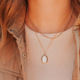 Isabelle Locket Necklace: Gold / 19"