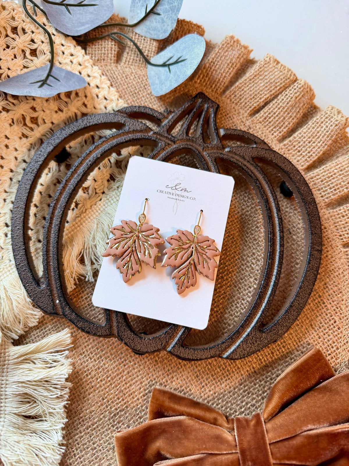 Golden Maple Earrings