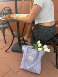 Lilac Minimalist Tote Bag