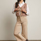Floral Tie-Front Knit Vest