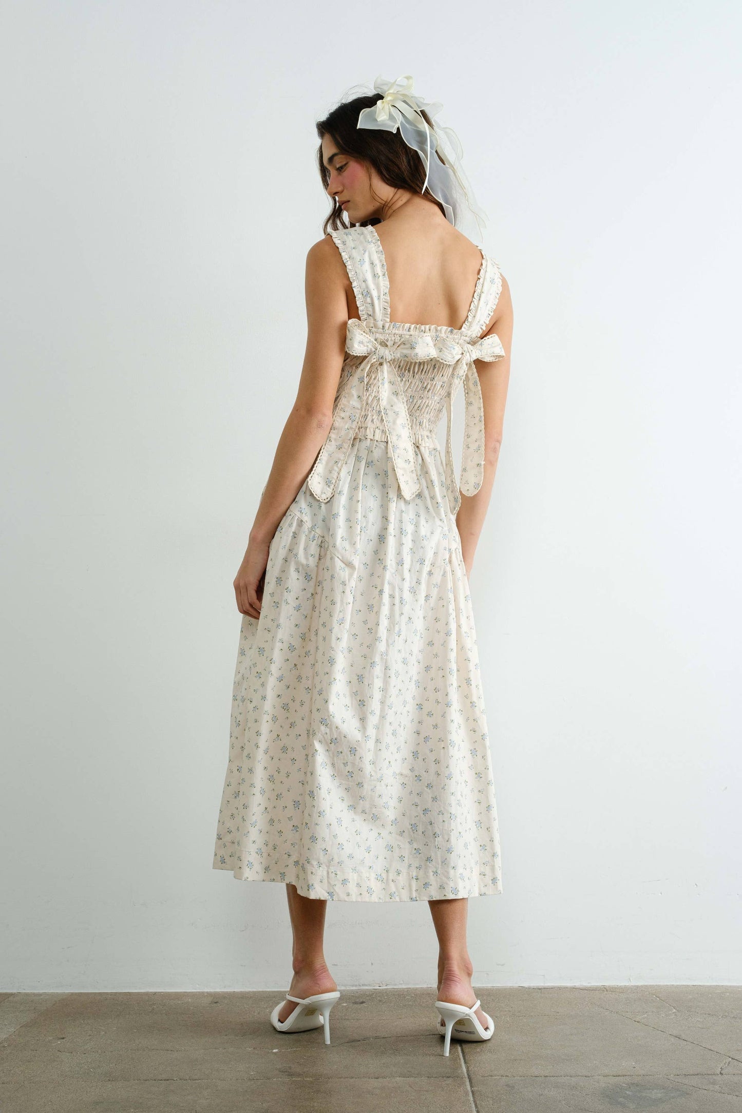 Margot Tie Back Midi Dress