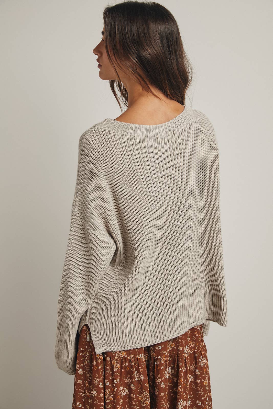 Drop Shoulder Sweater