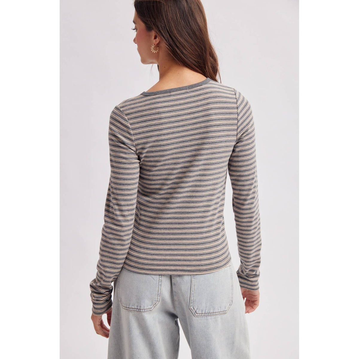 Classic Striped Knit Top