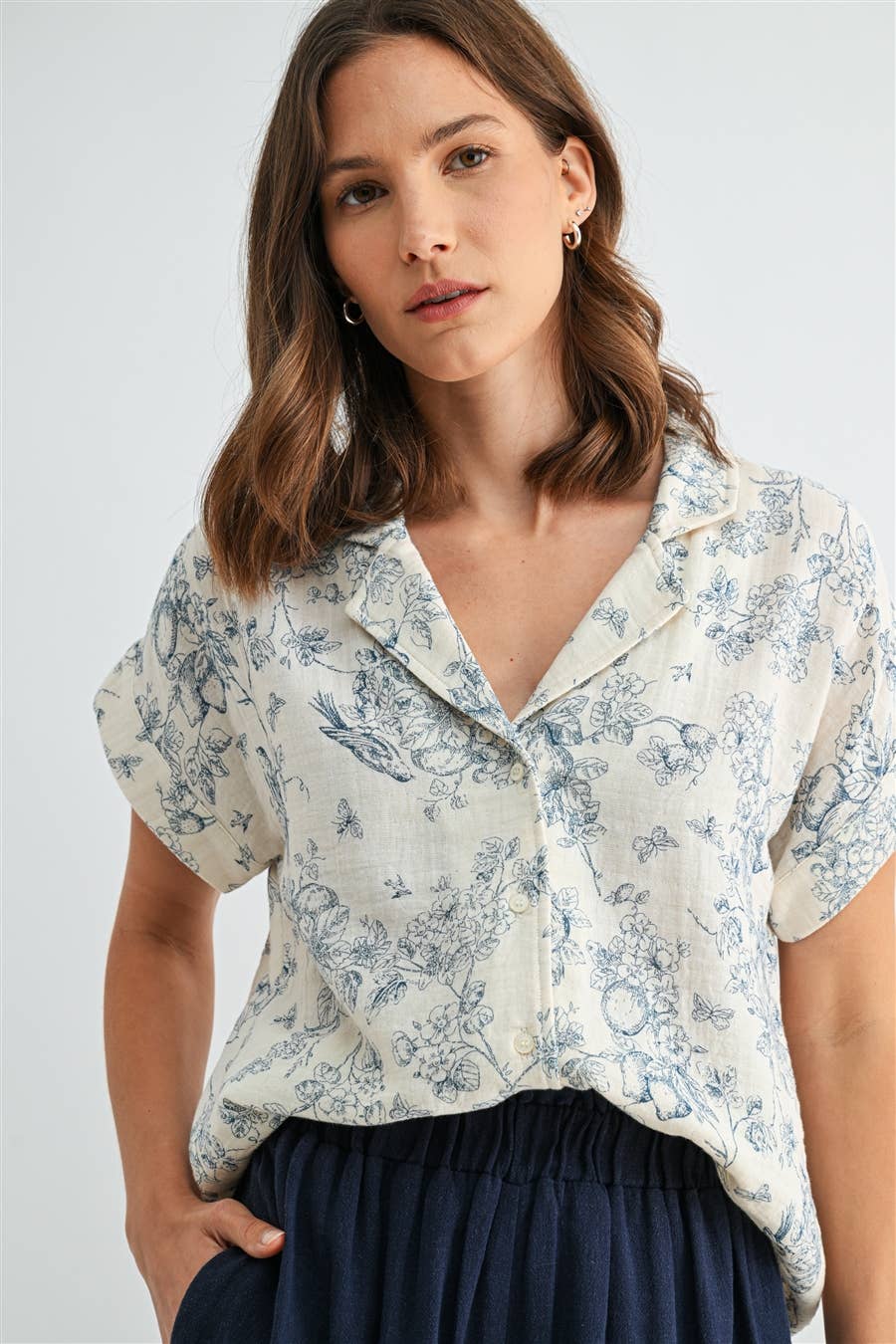 Blue Skies Button Down