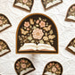 Book Lovers Magical Floral Novel Sticker 2.5" Bookish Decal