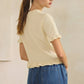 Ruffle Hem Knit Tee