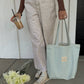 Blue Gingham Tote Bag