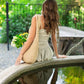 Cotton Striped Midi Dress